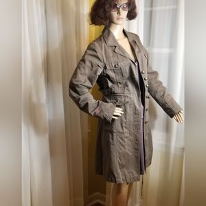 H&M Brown Button-Up Jacket